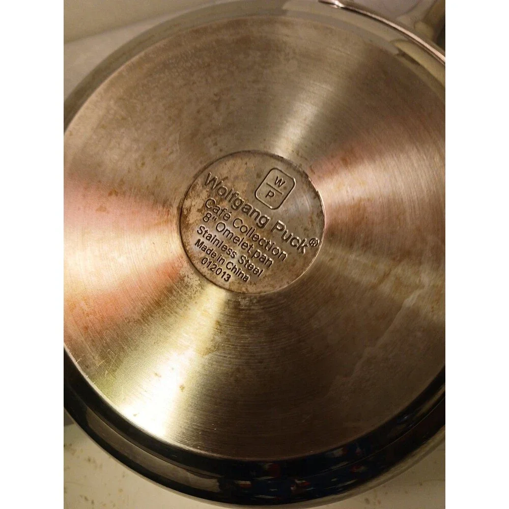 Wolfgang Puck Cafe Collection 8 Inch Omelet Pan/Sauté  Skillet Stainless Steel